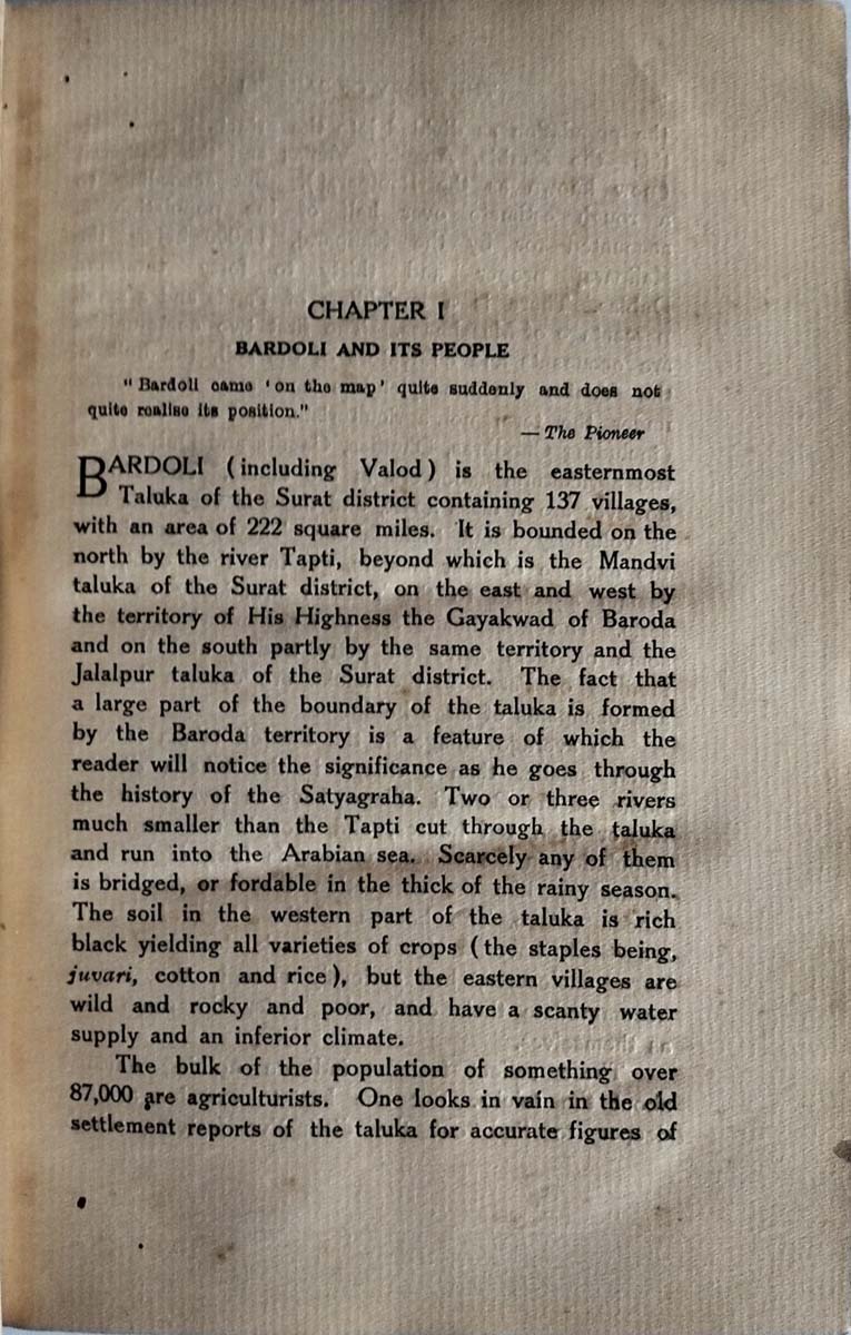 Mahadev Desai - THE STORY OF BARDOLI - Image 8 of 8