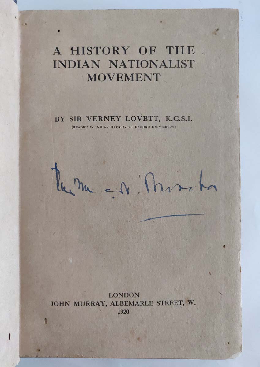 SIR VERNEY LOVETT - A HISTORY OF THE INDIAN NATIONALIST MOVEMENT - Image 2 of 4