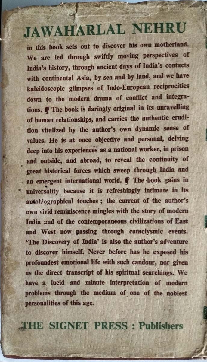 Jawaharlal Nehru - THE DISCOVERY OF INDIA - Image 9 of 9