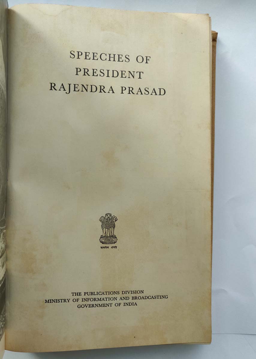 RAJENDRA PRASAD - SPEECHES OF PRESIDENT RAJENDRA PRASAD - Image 3 of 8