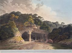 No. 115 - The Entrance to the Elephanta Cave.