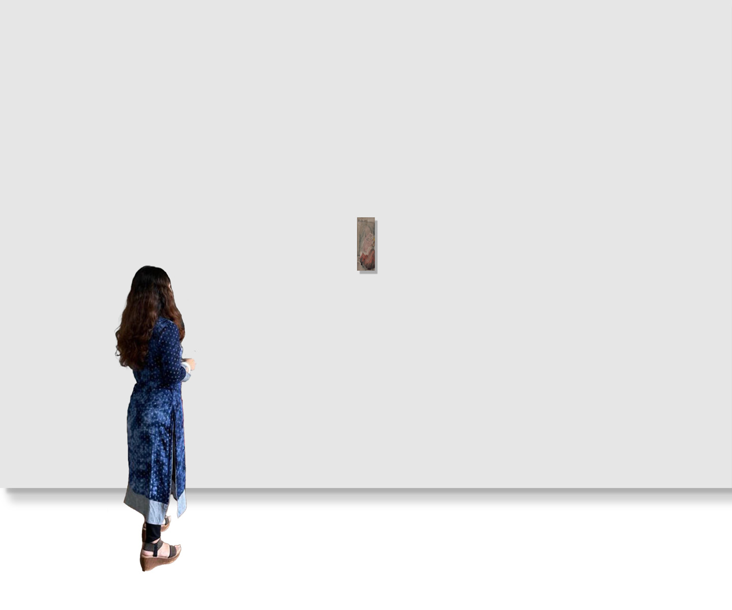 Arup Das - UNTITLED(Woman with Lamp) - Image 2 of 2