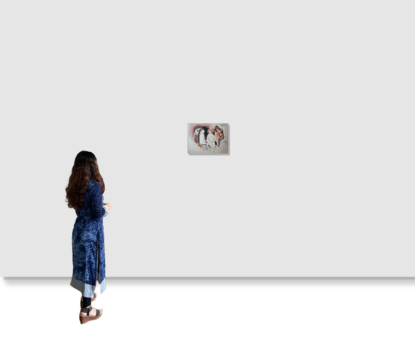 Arup Das - UNTITLED(Two Women and a Horse) - Image 2 of 2