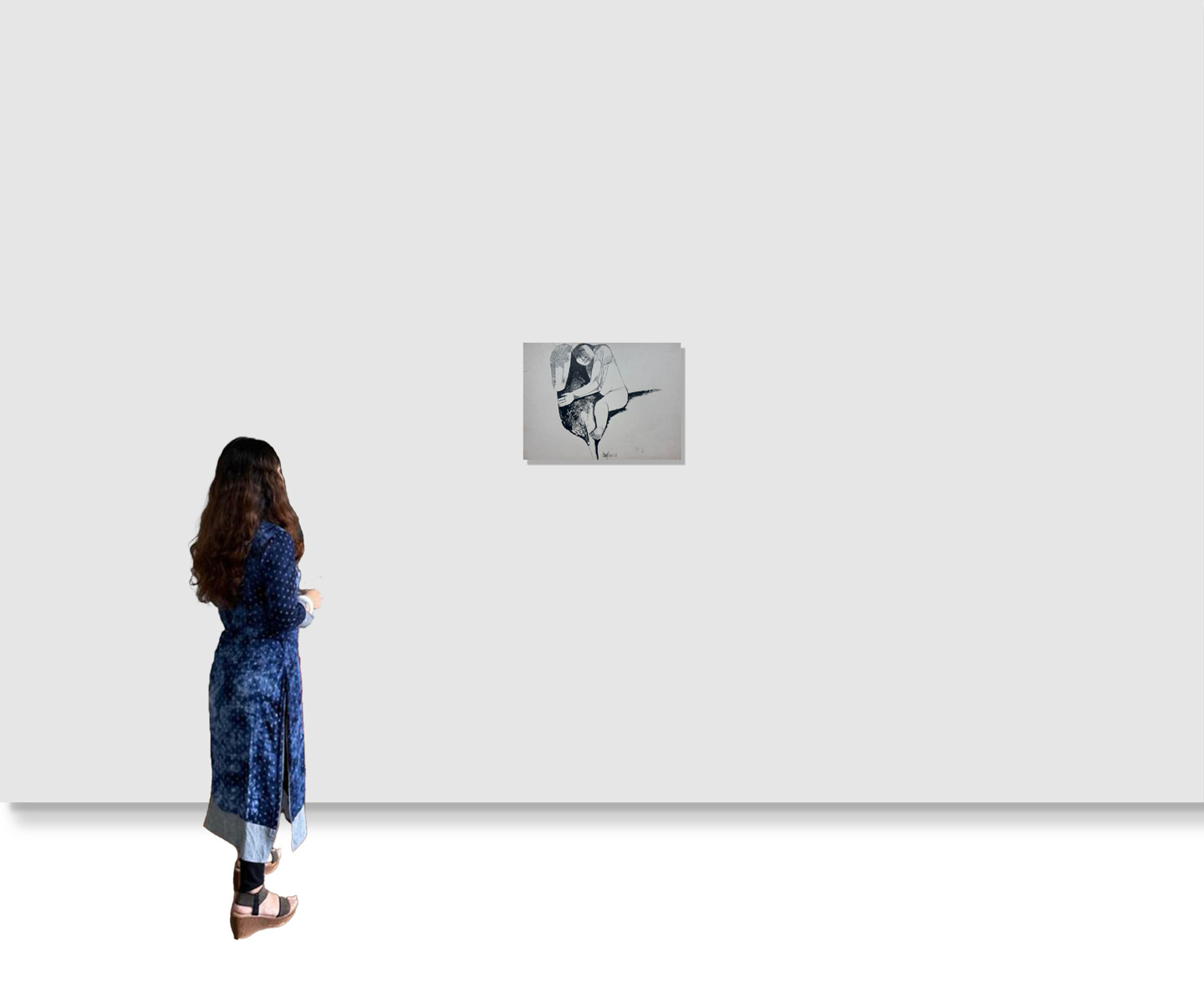 Arup Das - UNTITLED(Man with Horse) - Image 2 of 2