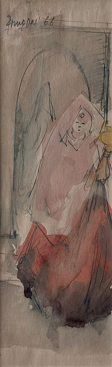 Arup Das - UNTITLED(Woman with Lamp)