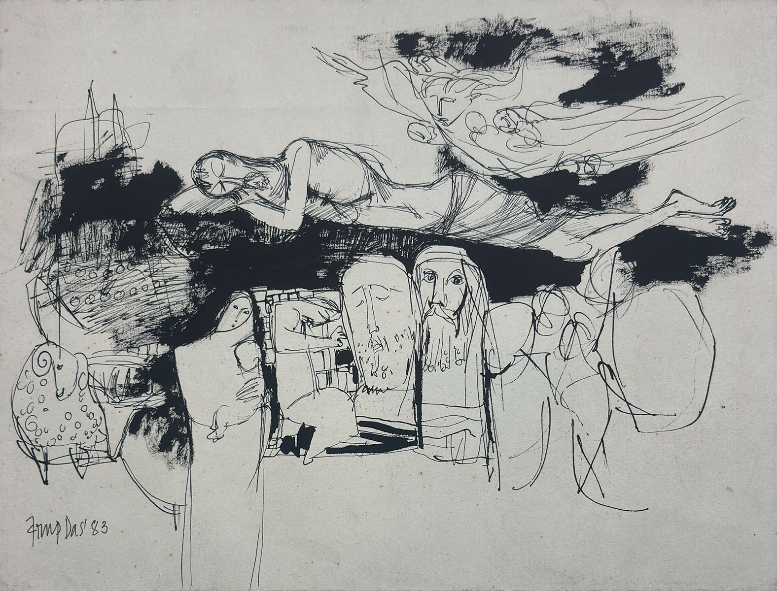 Arup Das - UNTITLED(Sleeping Prophet/ Sleeping Man)