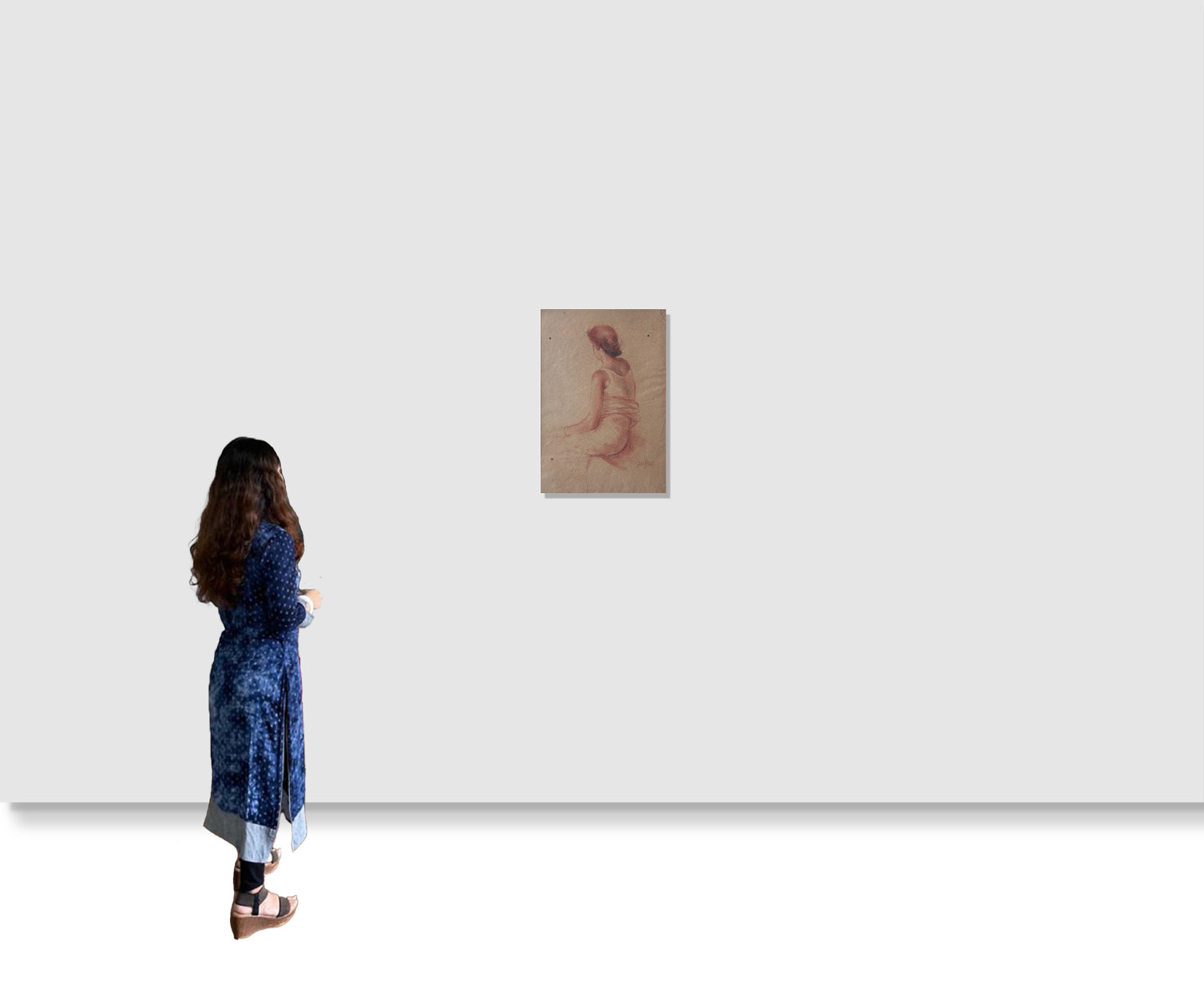 Arup Das - UNTITLED(Seated Woman) - Image 2 of 2