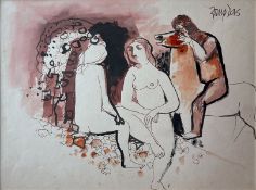 Arup Das - UNTITLED(Two Women and a Horse)