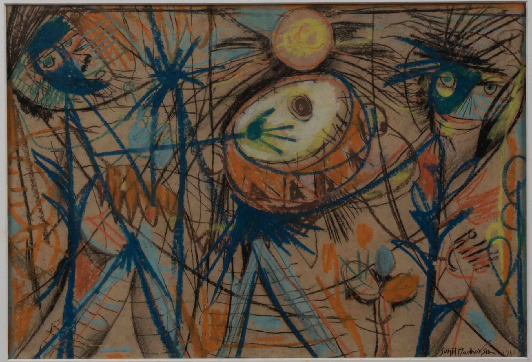 Sunil Madhav Sen - UNTITLED(Striding Nude/ Men with a Drum) - Image 2 of 3