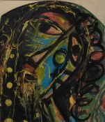 Sunil Madhav Sen - UNTITLED(Mask/ Abstract Composition)