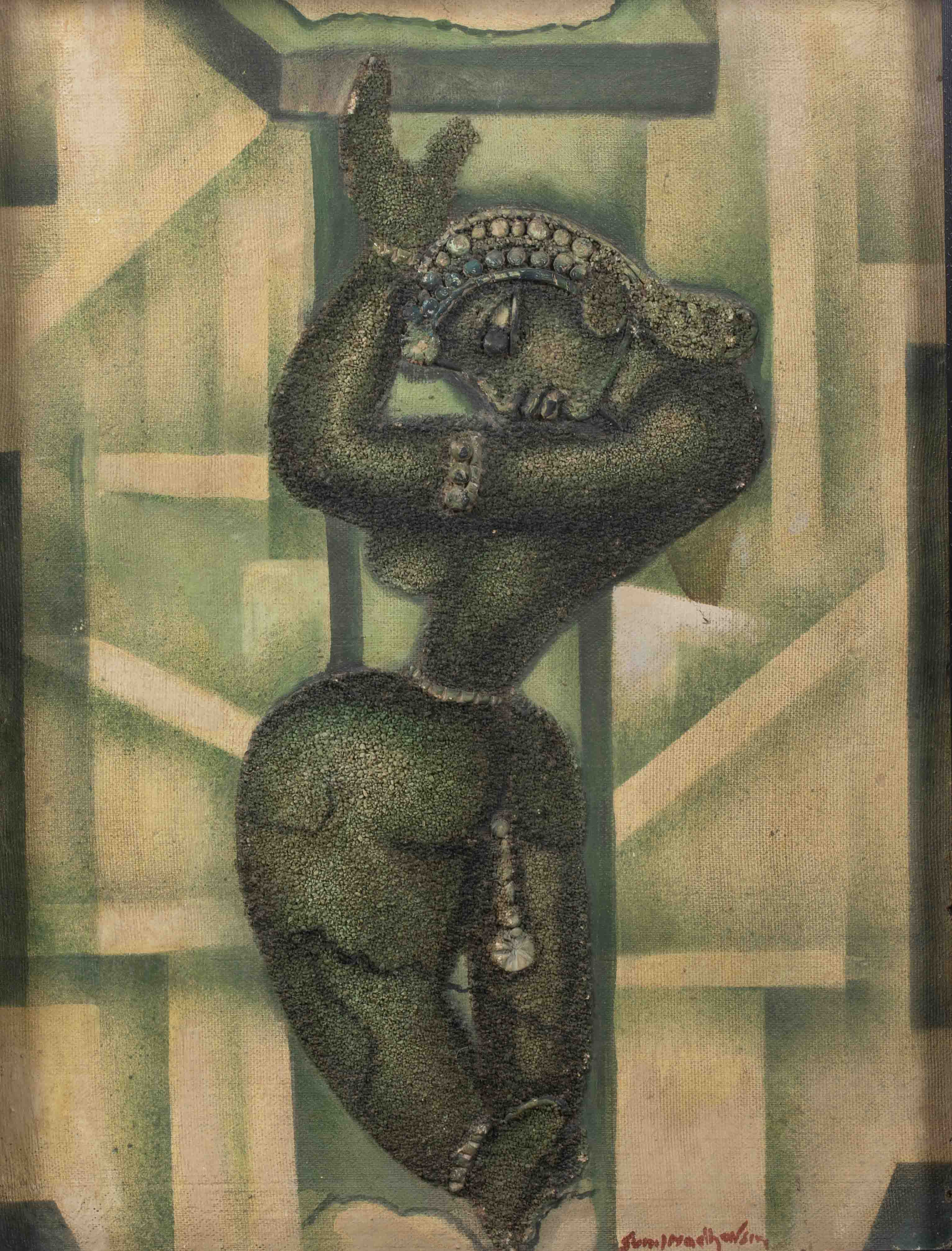 Sunil Madhav Sen - UNTITLED (Classical Dancer)