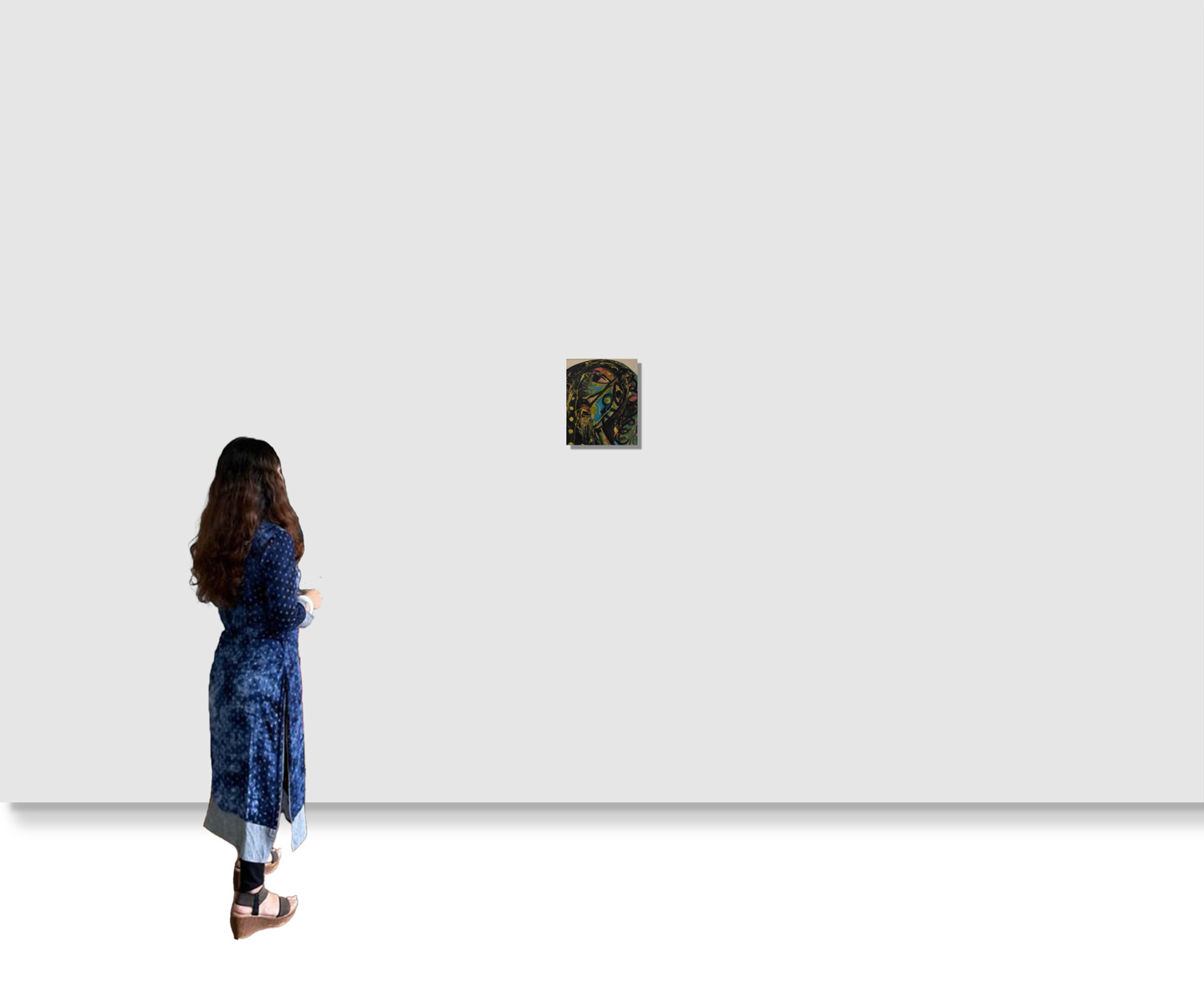 Sunil Madhav Sen - UNTITLED(Mask/ Abstract Composition) - Image 3 of 4