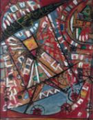 Sunil Madhav Sen - UNTITLED(Rama and Ravana on the Chariot)