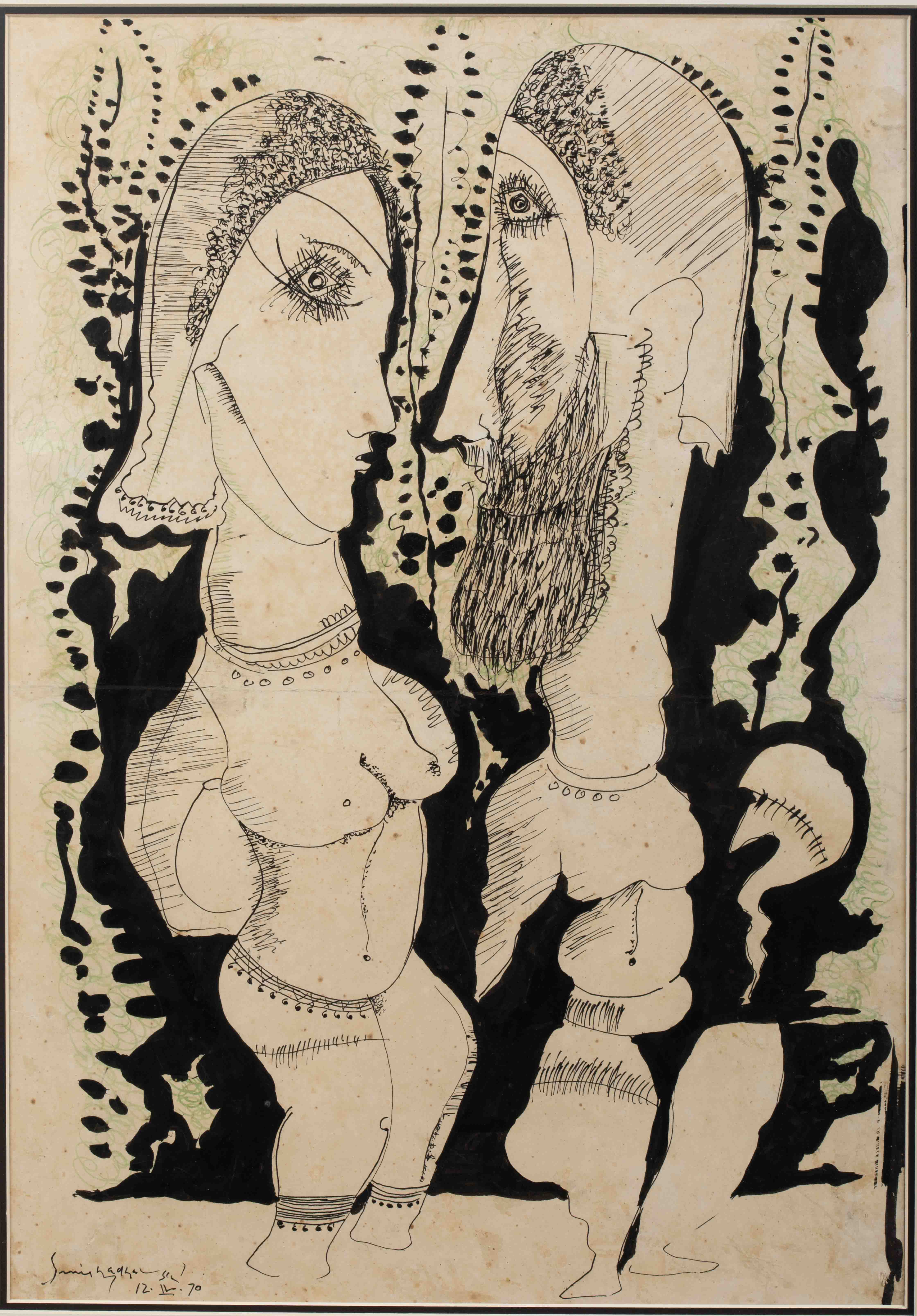 Sunil Madhav Sen - UNTITLED (Lovers)
