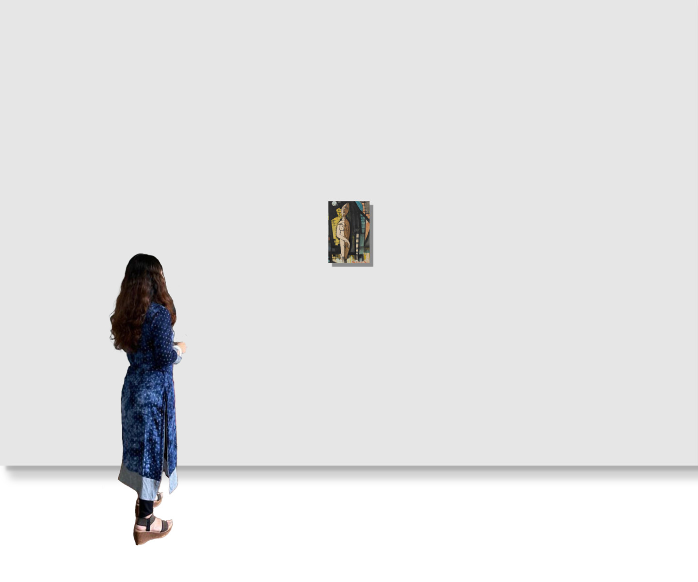 Sunil Madhav Sen - UNTITLED(Standing Nude) - Image 2 of 2
