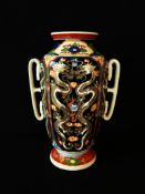 Late Taishō / Early Shōwa Period Japanese Porcelain Dragon Vase