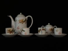 Japanese Moriage Dragon Ware Tea Service