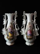 Old-Paris (Vieux Paris) Porcelain Portrait Vases