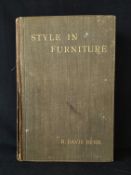 STYLE IN FURNITURE (FROM JAMES I TO THE PRESENT)