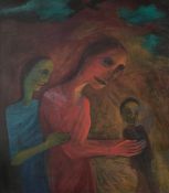 Lalitha Lajmi - Red Woman with Puppet
