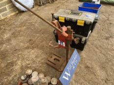 Wolf vintage mini pillar drill stand