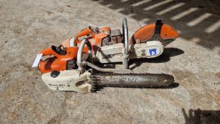 STIHL 350 super circular disc saw & Stihl chainsaw, manual in office