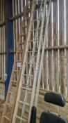 2x Aluminium ladders