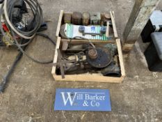 Qty of vintage tins & weighing scale