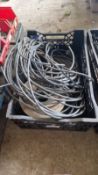 Reel of electrical cable & extension leads, not PAT tested
