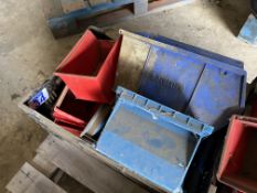 Various coloured lin bins