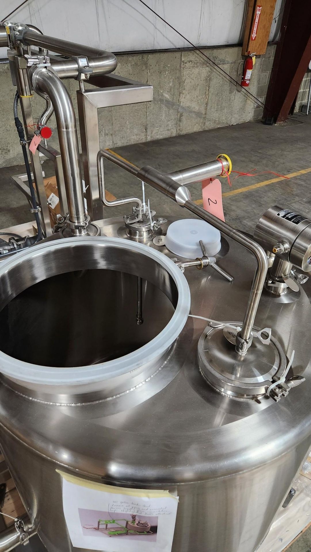 SHO-ME FABRICATION 120 GALLON S/S VESSEL BLEND TANK SMF-IPEC-6 - Image 4 of 21