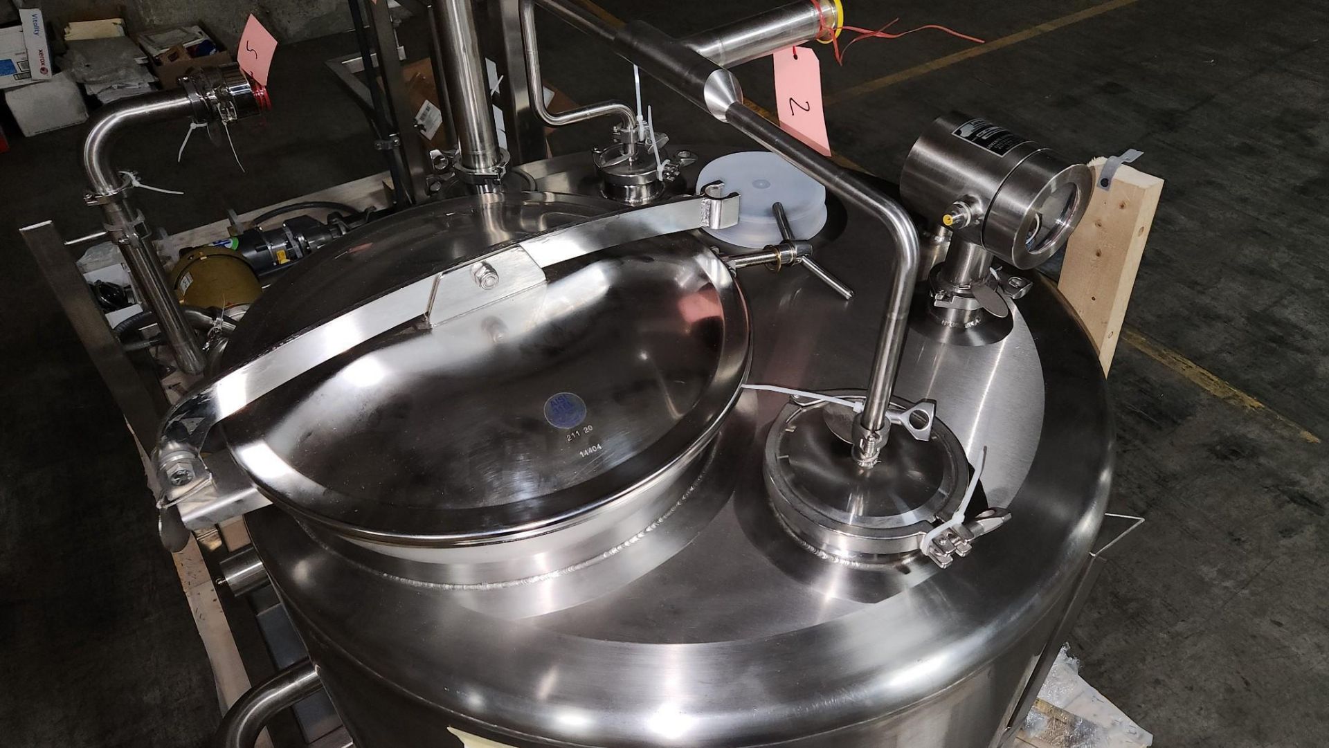 SHO-ME FABRICATION 120 GALLON S/S VESSEL BLEND TANK SMF-IPEC-6 - Image 6 of 21
