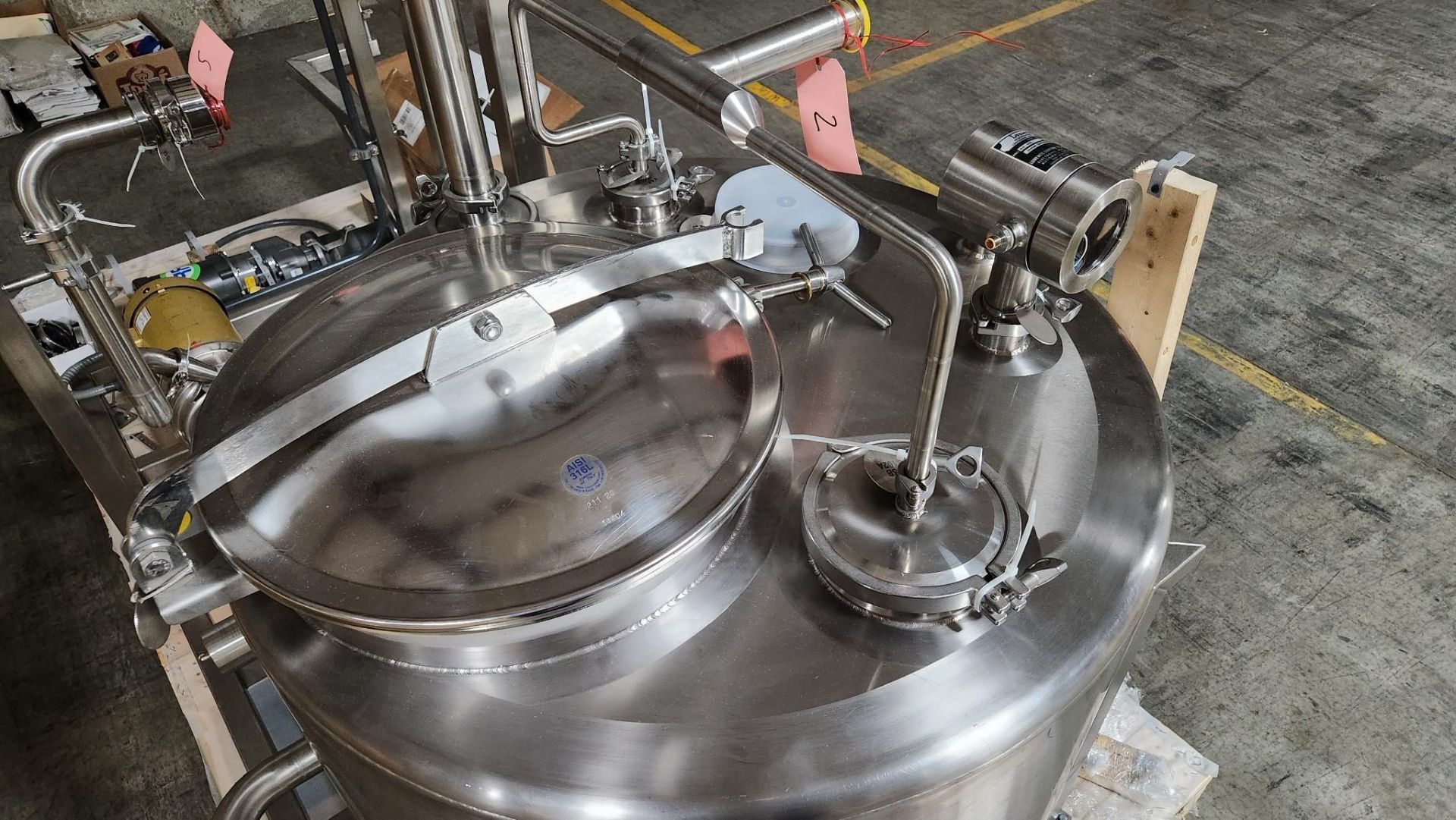 SHO-ME FABRICATION 120 GALLON S/S VESSEL BLEND TANK SMF-IPEC-6 - Image 7 of 21