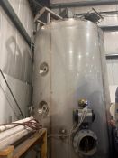 304L STAINLESS STEEL MALT TANK, 1,795 NOMINAL GALLON, AGITATED