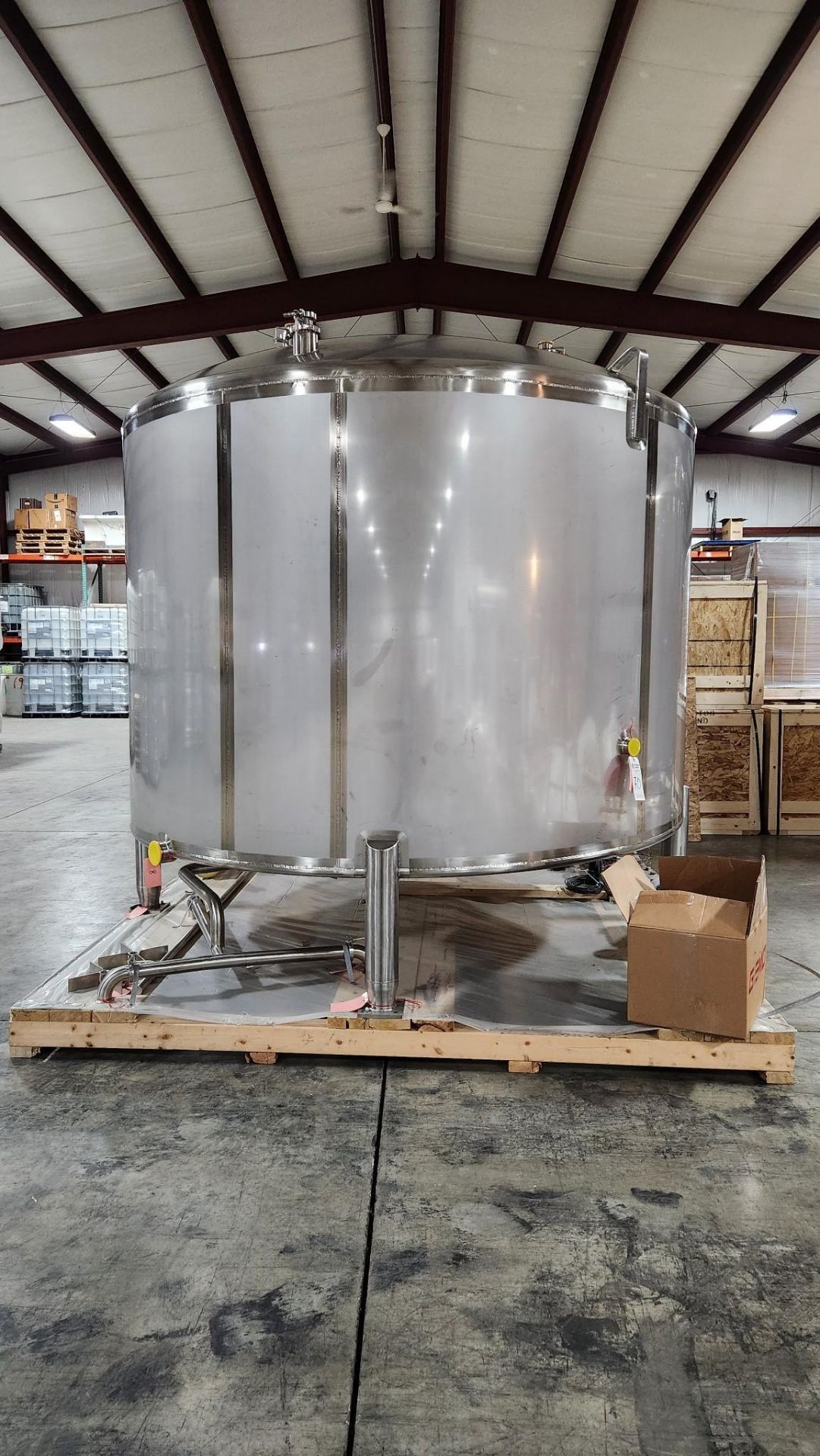 PREFERRED STAINLESS 2,000 GALLON S/S MIX USE TANK 801-TK201 - Image 3 of 23