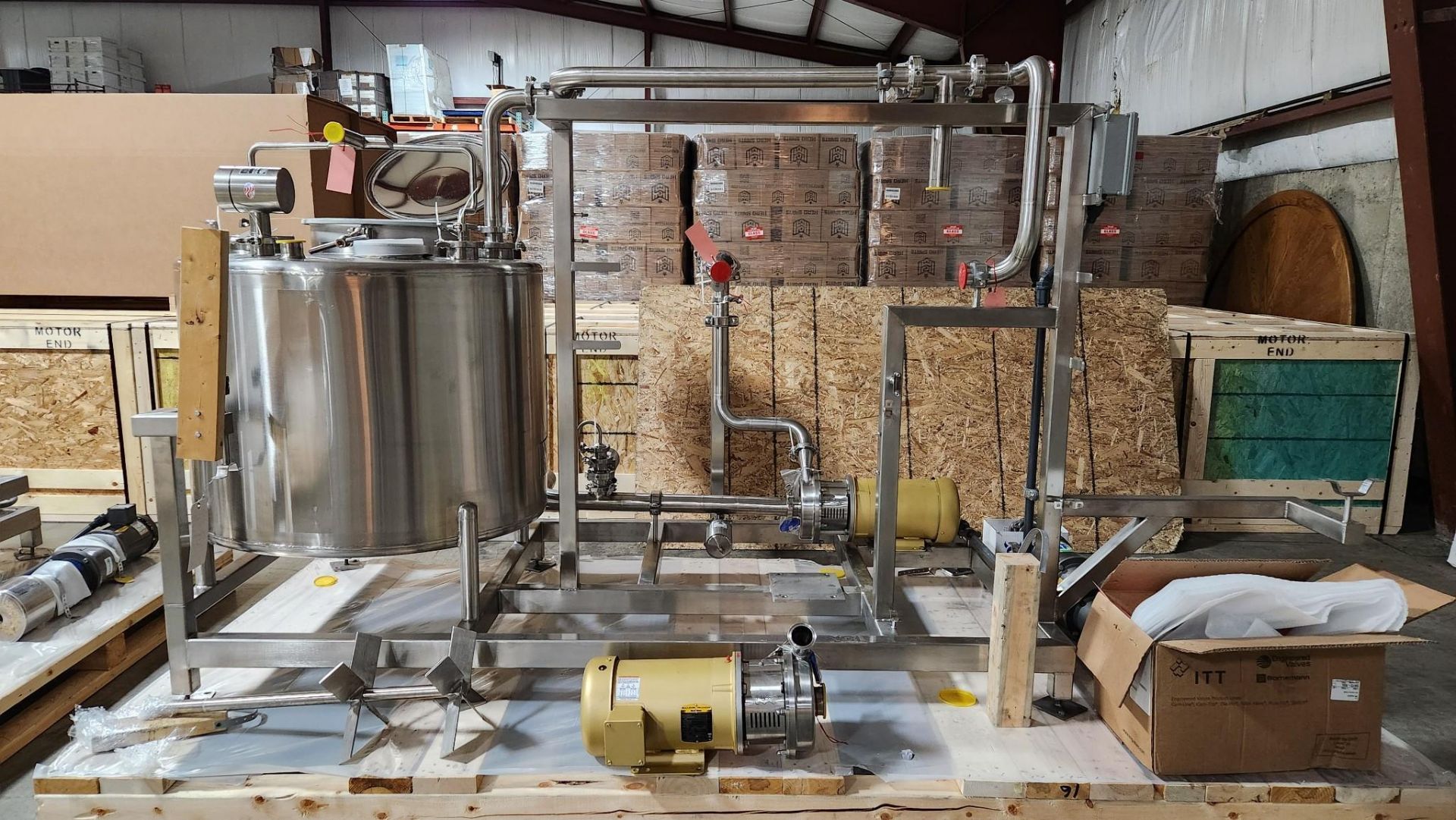 SHO-ME FABRICATION 120 GALLON S/S VESSEL BLEND TANK SMF-IPEC-6
