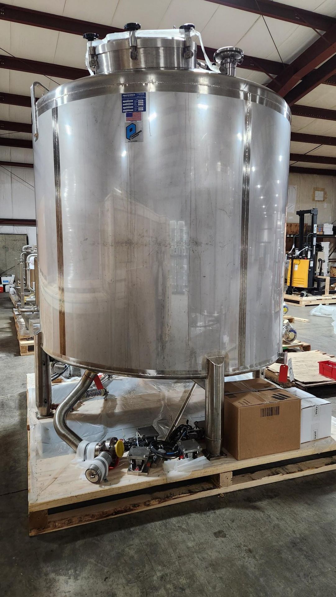 PREFERRED STAINLESS 1,200 GALLON S/S VESSEL DECANTER TANK 502 802-2 - Image 3 of 17