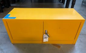 LYON METAL SAFETY CABINET, YELLOW