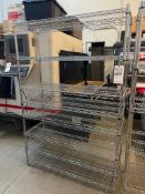 LOT OF WIRE SHELVING RACKS