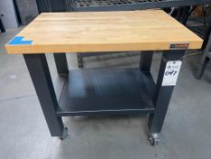 GLADIATOR WOOD TOP WORKBENCH CART