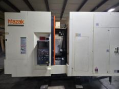 2012 MAZAK HCN-4000 400MM HMC - 80 TOOLS, FULL 4TH AXIS, CAT40, PROBING, CHIP CONVEYOR