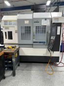 2018 OKUMA GENOS M560V CNC VMC - LNS HINGE BELT CONVEYOR