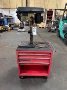 RYOBI 10 INCH DRILL PRESS MODEL DP101 WITH CLARKE TOOLBOX
