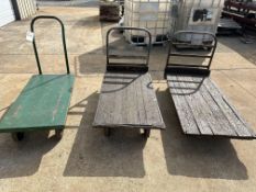 (3) FLAT CARTS