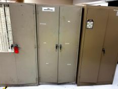 (3) STORAGE LOCKERS, NO CONTENTS