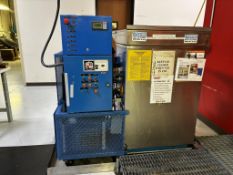 BARON M-LINE SERIES VAPOR DEGREASER WITH RSP PLC CONTROLLED VERTICAL PNEUMATIC LIFT SYSTEM