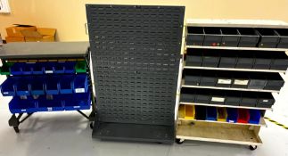 TOOL STORAGE WITH PLASTIC BINS