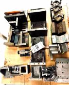 ASSORTED ANGLE BLOCKS AND ANGLE PLATES