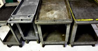 (4) PLASTIC TOOL CARTS