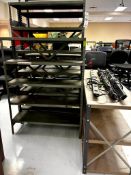 LOT OF SHELVES AND 3 POWER STRIPS